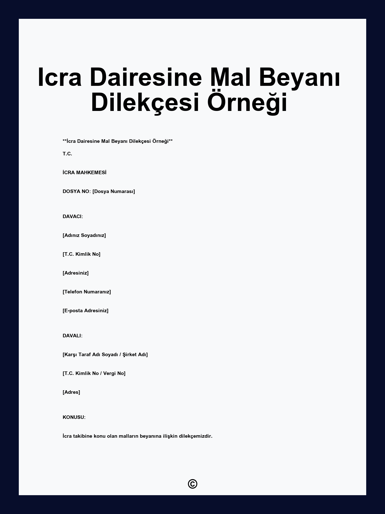 Icra Dairesine Mal Beyan Dilek esi rne i icra-dairesine-mal-beyan-dilek-esi-rne-i